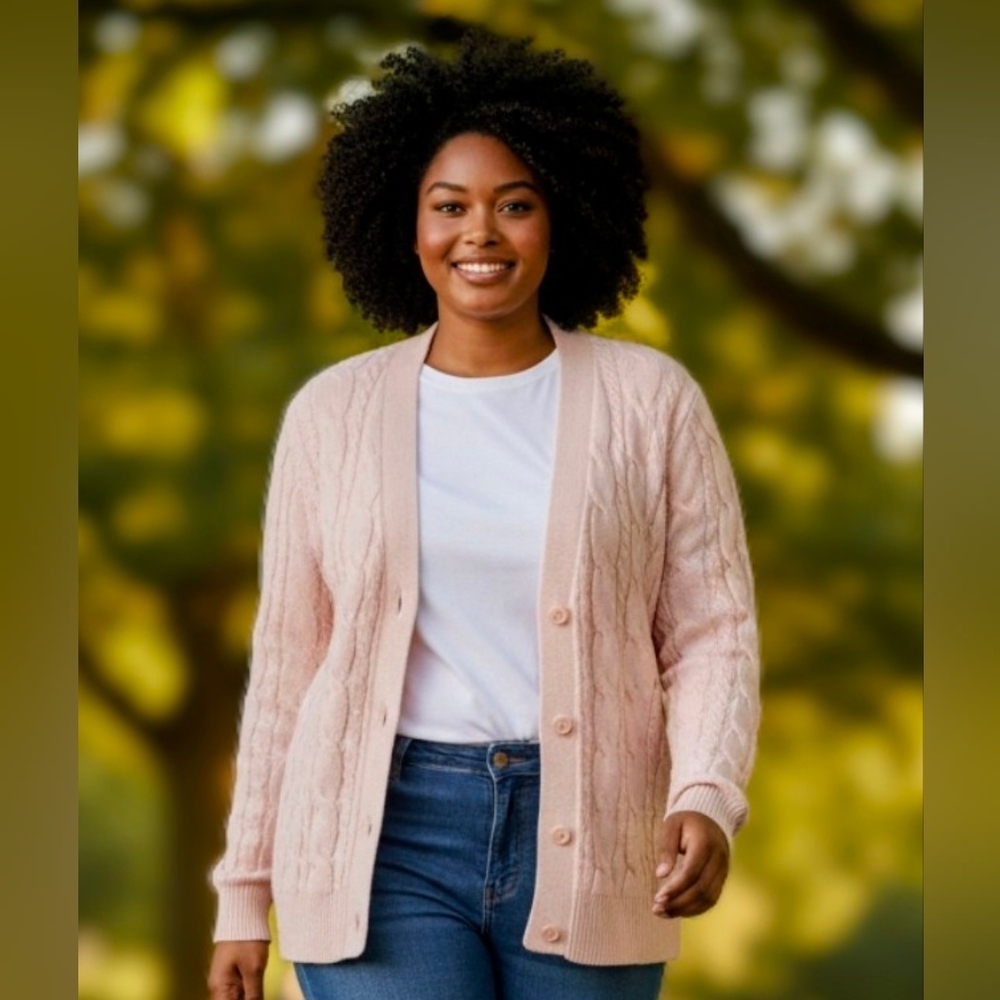Woman Pink Sweater